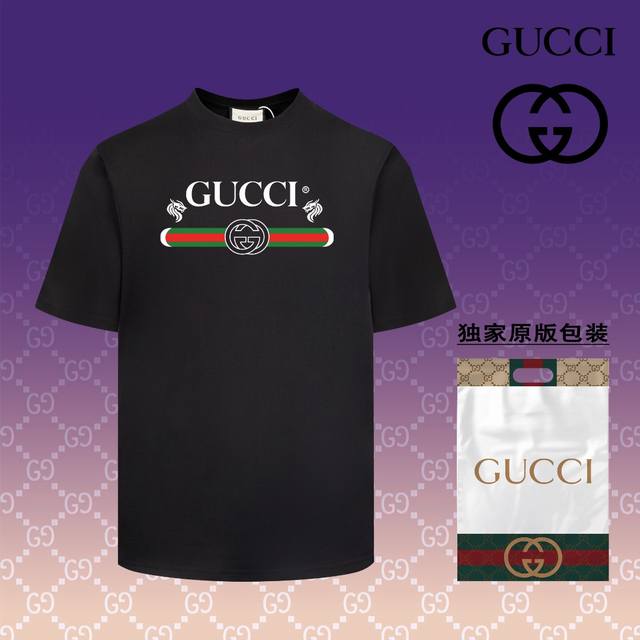 高版本 古驰 GUCCI 2024春夏季新款 搭配重工高端数码个性LOGO印花，做工细致完美 高端定制，采用230克双面定制面料，版型设计前卫时尚，上身有型，非 - 点击图像关闭