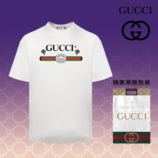 高版本 古驰 GUCCI 2024春夏季新款 搭配重工高端数码个性LOGO印花，做工细致完美 高端定制，采用230克双面定制面料，版型设计前卫时尚，上身有型，非 - 点击图像关闭