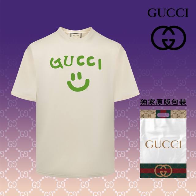 高版本 古驰 GUCCI 2024春夏季新款 搭配重工高端数码个性LOGO印花，做工细致完美 高端定制，采用230克双面定制面料，版型设计前卫时尚，上身有型，非