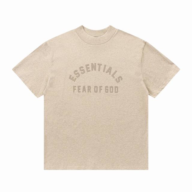 美丽绒印花短袖 上衣 FEAR OF GOD ESSENTIALS FOG复线 面料 YB分解送专业机构检测成分，结果为16支单纱 230G精梳棉，市面上所有布