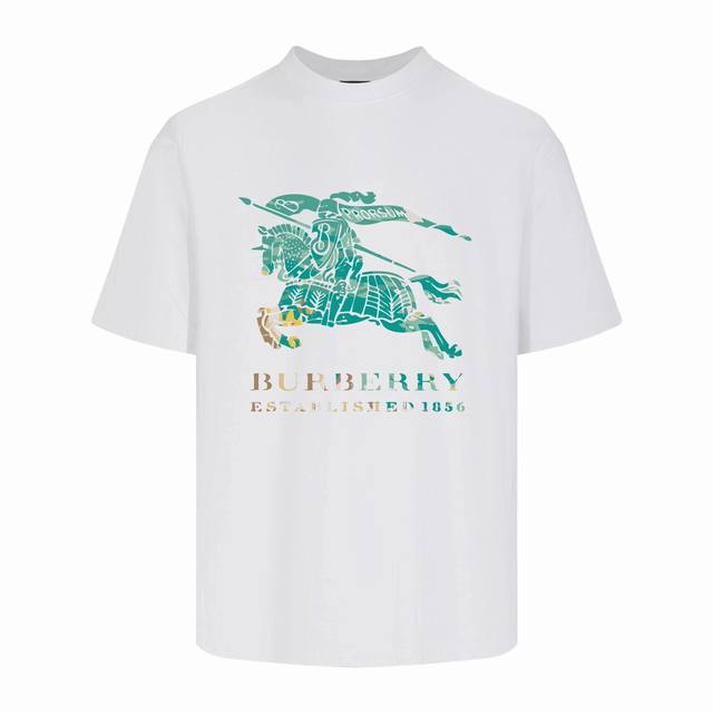 上新款号：b165 BURBERRY 巴宝莉 24ss最新款印花短袖，高品质专柜原单短袖，顶级制作工艺进口面料，专柜款优质胶印印花设计，采用进口高端订制260克