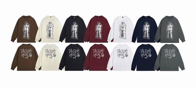 上新款号：S1085 STUSSY 斯图西 Stussy x TALKING HEADS E ZM FW24STOPMAKING SENSE TEE 麦克区人像