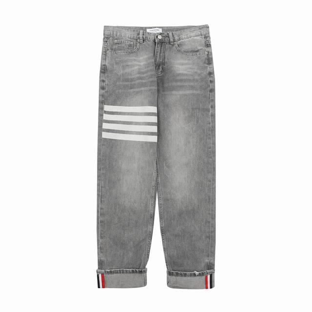 Thom Browne 汤姆布朗 四杠印花牛仔裤 Size： 28-36