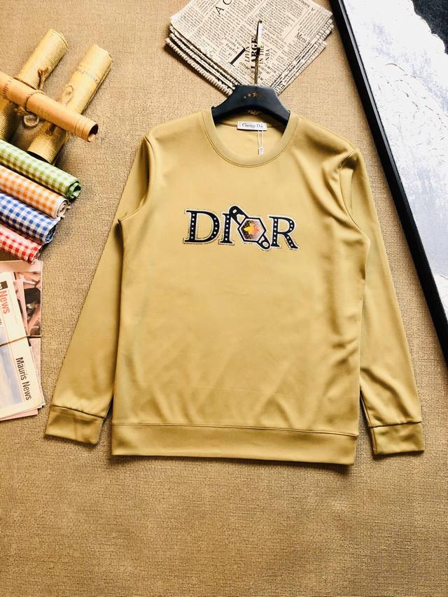 可穿200斤胖子福音码数:M-4Xl 迪奥 Dior 原单品质 三标齐全 最新款 衣服男装卫衣T恤 精选专柜订制顶级丝光棉进口面料 所有细节做工完美1比1复刻