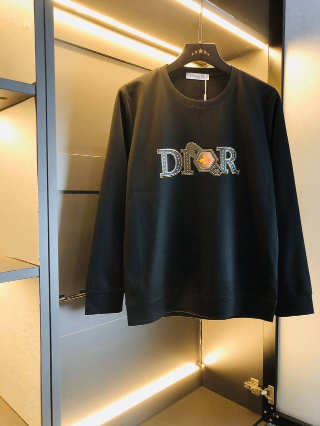 可穿200斤胖子福音码数:M-4Xl 迪奥 Dior 原单品质 三标齐全 最新款 衣服男装卫衣T恤 精选专柜订制顶级丝光棉进口面料 所有细节做工完美1比1复刻