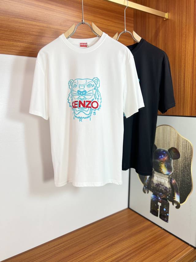 Kenzo 2025年春夏新品上新 三标齐全 丝光棉圆领短袖T恤 好货不用过多介绍 看细节 专柜码数：M-Xxxl 175 140建议L， - 点击图像关闭