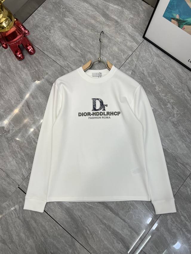 可年后 Dior 迪奥 2025秋冬新品 三标齐全 长袖T恤打底衫 好货不用过多介绍 看细节 专柜码数：M-Xxxl 175 140上身L