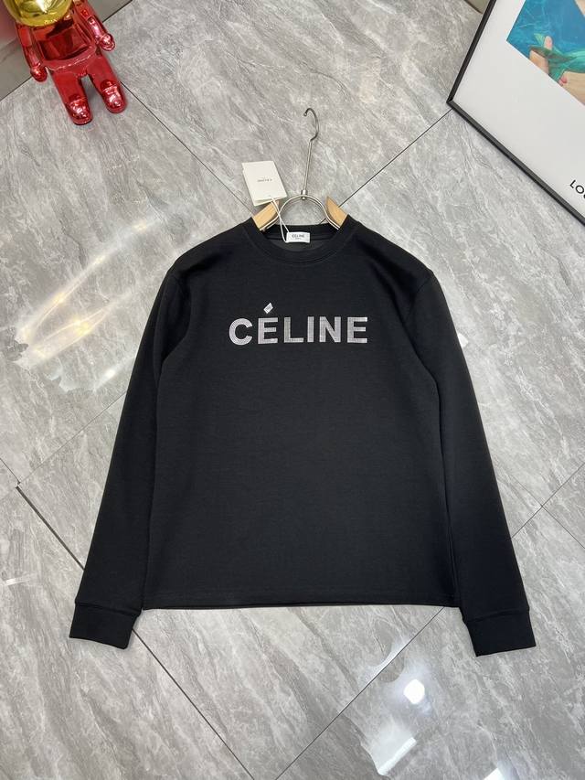 可年后 Celine 赛琳 2025秋冬新品 三标齐全 长袖T恤打底衫 好货不用过多介绍 看细节 专柜码数：M-Xxxl 175 140上身L