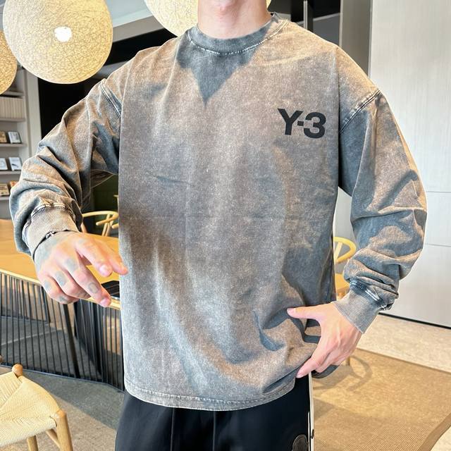 支持年后 Y-3* 顶级版本 2024秋冬新品长袖 火爆上市啦 定制顶级优选洗水棉面料 上身舒适度高 专柜同款装饰 轻奢内敛低调奢华 内搭外穿轻松驾驭不挑人 裁