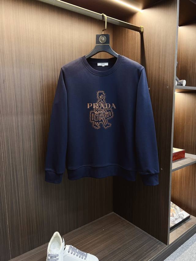 支持年后退换！ 官网款可穿200斤胖子福音 Prada 普拉达 原单品质 三标齐全 2024最新款 衣服男装卫衣T恤 精选专柜订制顶级双丝光棉进口面料 所有细节 - 点击图像关闭