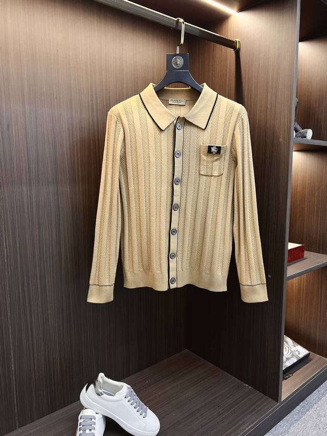 支持年后退换 Burberry 巴宝莉 2024Ss秋冬最新款专柜同款首发！高端时尚休闲毛衣，超正版型上身瞬间变欧巴！，简约时尚的三维裁剪，工艺独特，原单代工厂