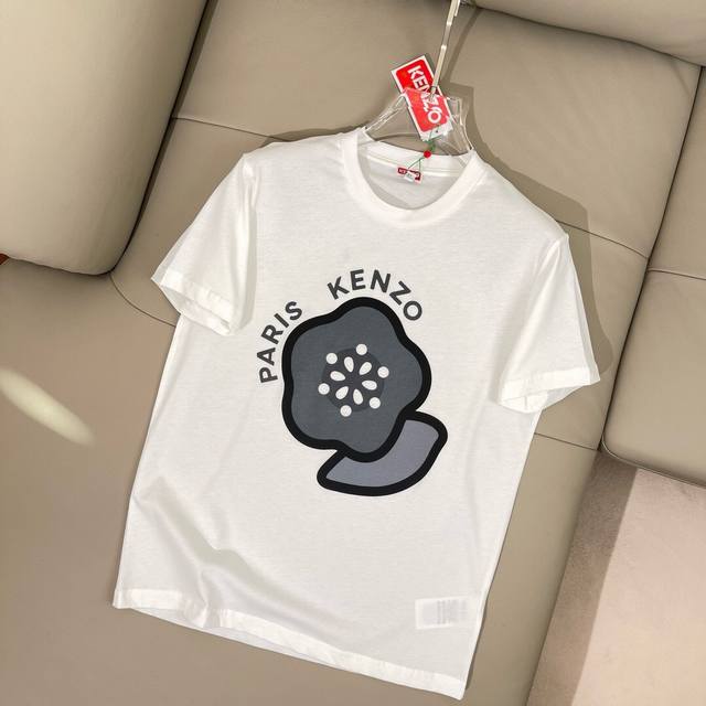 支持年后售后！ Kenz0 X Nigo 新品 T恤 海棠花又上新了 印花虞美人图案 修身版型 男女都可以穿 简约风格 休闲百搭 面料不会很厚 透气性特别好 打