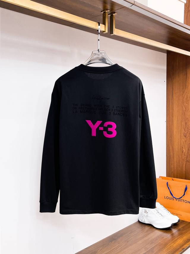 Y-3* 顶级版本2025早春新品长袖 火爆上市啦 定制顶级优选洗水棉面料 上身舒适度高 专柜同款装饰 轻奢内敛低调奢华 内搭外穿轻松驾驭不挑人 裁剪精细完美