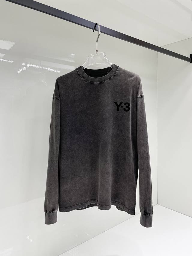 Y-3* 顶级版本2025早春新品长袖 火爆上市啦 定制顶级优选洗水棉面料 上身舒适度高 专柜同款装饰 轻奢内敛低调奢华 内搭外穿轻松驾驭不挑人 裁剪精细完美