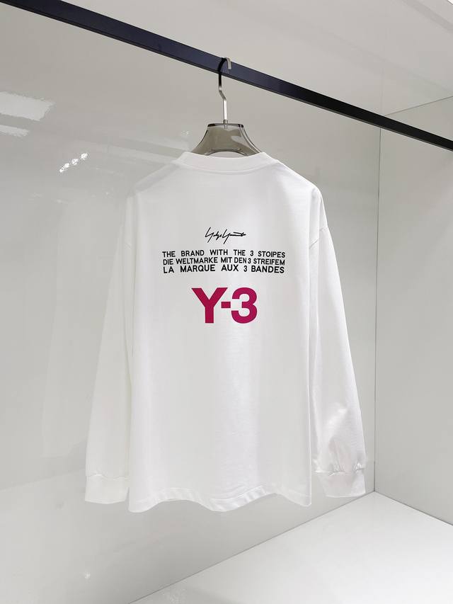 Y-3* 顶级版本2025早春新品长袖 火爆上市啦 定制顶级优选洗水棉面料 上身舒适度高 专柜同款装饰 轻奢内敛低调奢华 内搭外穿轻松驾驭不挑人 裁剪精细完美