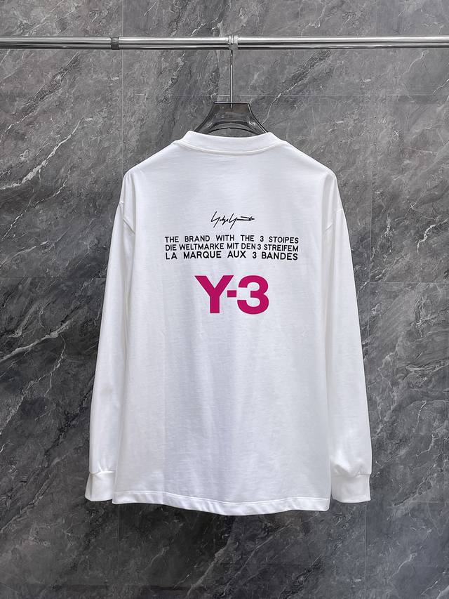 Y-3* 顶级版本2025早春新品长袖 火爆上市啦 定制顶级优选洗水棉面料 上身舒适度高 专柜同款装饰 轻奢内敛低调奢华 内搭外穿轻松驾驭不挑人 裁剪精细完美