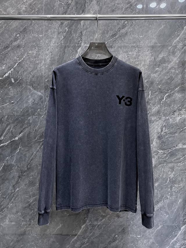 Y-3* 顶级版本2025早春新品长袖 火爆上市啦 定制顶级优选洗水棉面料 上身舒适度高 专柜同款装饰 轻奢内敛低调奢华 内搭外穿轻松驾驭不挑人 裁剪精细完美