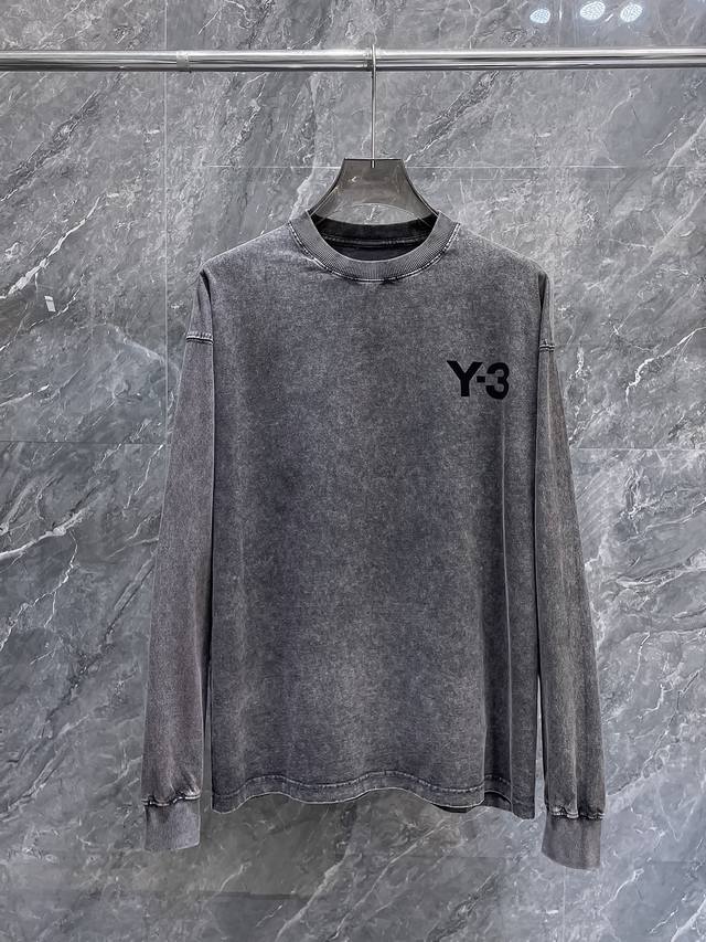 Y-3* 顶级版本2025早春新品长袖 火爆上市啦 定制顶级优选洗水棉面料 上身舒适度高 专柜同款装饰 轻奢内敛低调奢华 内搭外穿轻松驾驭不挑人 裁剪精细完美