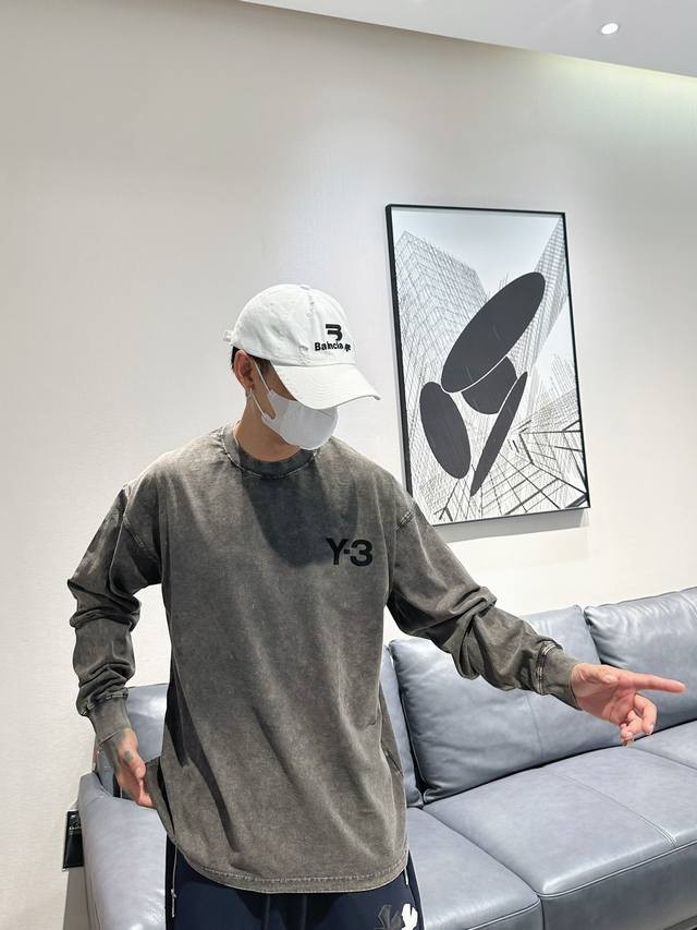 Y-3* 顶级版本2025早春新品长袖 火爆上市啦 定制顶级优选洗水棉面料 上身舒适度高 专柜同款装饰 轻奢内敛低调奢华 内搭外穿轻松驾驭不挑人 裁剪精细完美