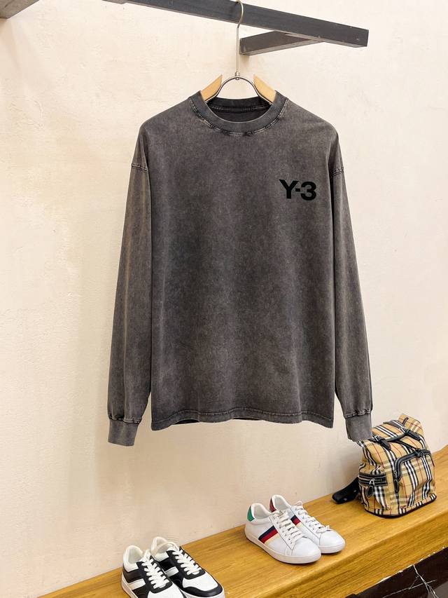 Y-3* 顶级版本2025早春新品长袖 火爆上市啦 定制顶级优选洗水棉面料 上身舒适度高 专柜同款装饰 轻奢内敛低调奢华 内搭外穿轻松驾驭不挑人 裁剪精细完美