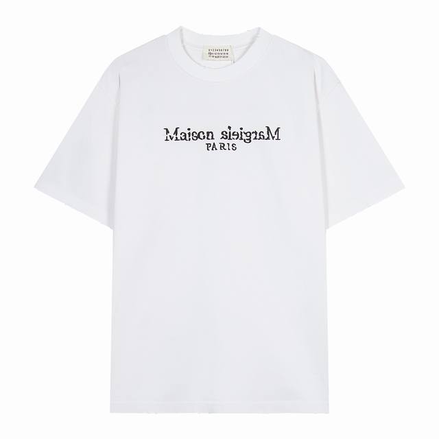 Maison Margiela 马丁 马吉拉25SS春夏新款贴布刺绣 原版开发手感柔顺不变形不缩水 独家定织定染高克重紧密精梳棉面料 质感柔软舒适上身非常有型帅