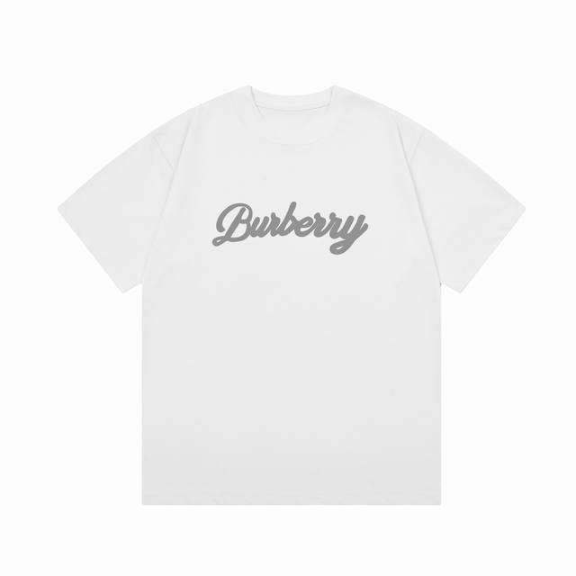 隔天到 BURBERRY 巴宝莉 字母直喷印花 Logo标识精致升级，灵感源自八十年代复古 原版面料 官方同款 短袖T恤 定制300克同缸染面料 手感非常舒服 - 点击图像关闭