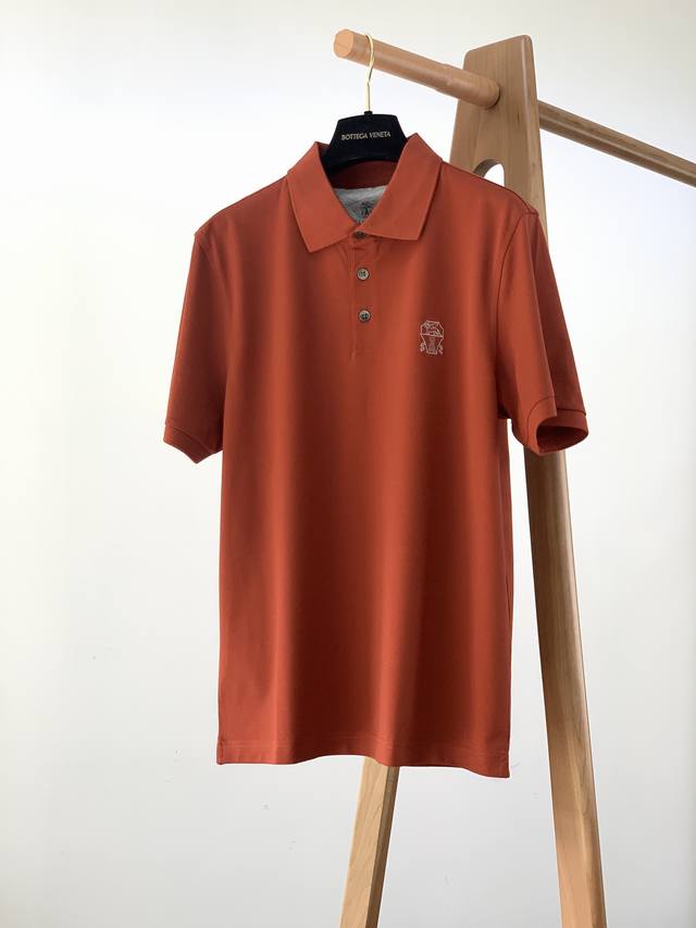 Brunello Cucinelli 布鲁奈罗.库奇内利 2025SS春夏新品 BC极简精粹高级翻领T恤，品质控推荐入手 接触BC必定是精品才会推荐.有着”山羊