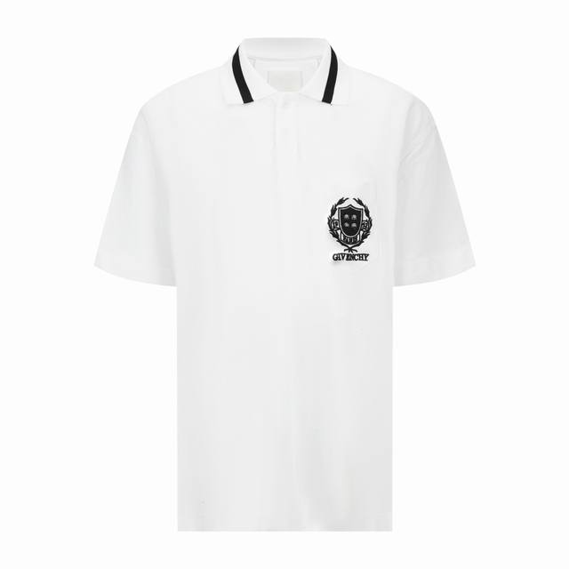 Givenchy 纪梵希Crest POLO衫 面料：采用60支丝光珠地 轻薄透气. 定织定染. 面料纯棉纱织定织.双珠地眼洞.上身立体不贴身. 面料：螺纹采用