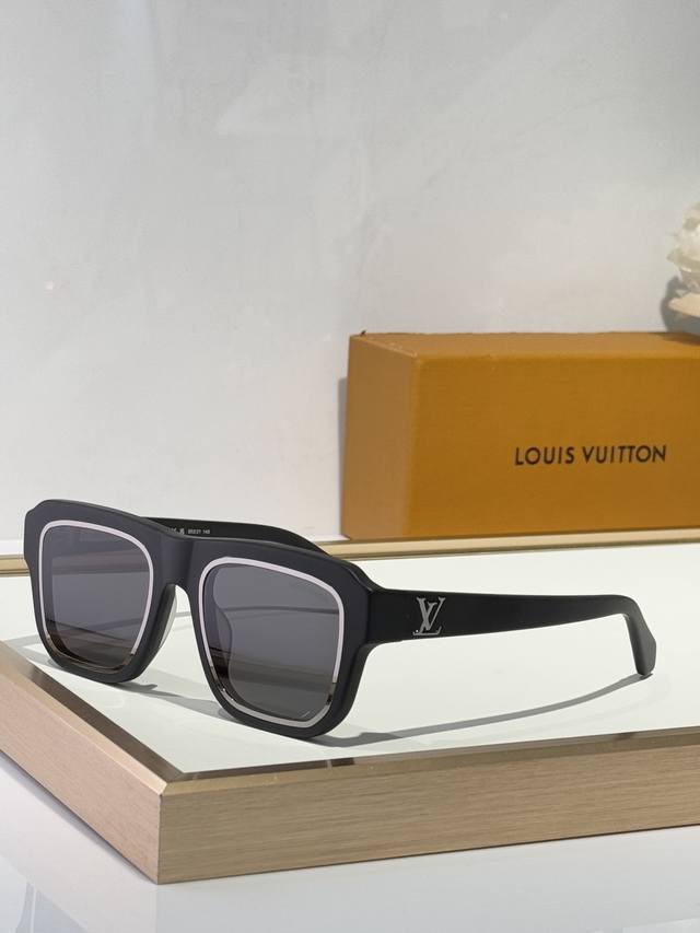 LOUIS VUITTO* Legacy Round太阳眼镜 前框凸出的金属包圈，搭配经典板材圈 复古又时尚 TOP QUALITY MODEL：Z2505E