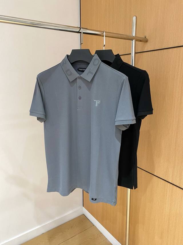 开春新品 TF 2025ss夏季新款字母logo男士翻领Polo衫！经典商务男款，高端男装的天花板级别的商务男款！简约时尚大气不失优雅，单穿内搭体面过人，品质控