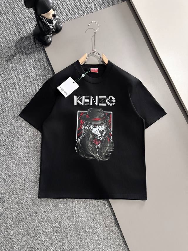 Kenzo 2025年春夏新品上新 三标齐全 冰潮棉圆领短袖T恤 好货不用过多介绍 看细节 专柜码数：M-XXXL 175 140建议L，